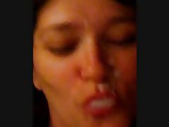 Amateur, Brunette, Facial, Blowjob