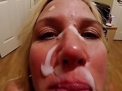 Amateur, Blowjob, Angespritzt, Gesichtsbehaarung