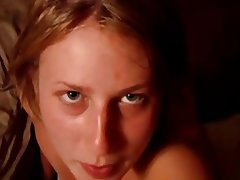 Amateur, Blondine, Angespritzt, Gesichtsbehaarung